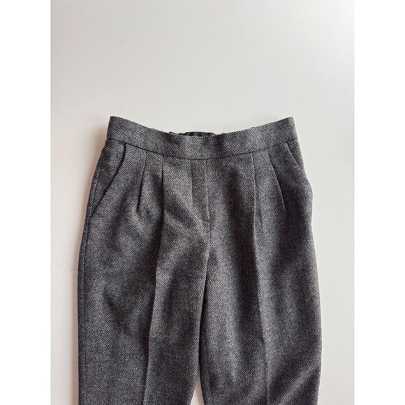 Aritzia BABATON Bowman Cohen Grey Wool Tweed 2 Piece Suit Jacket Pants, Size 0/2 - Picture 5 of 15